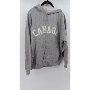 The Shirt Company Pullover Sweater Men's Large/G Hooded Gray CANADA"